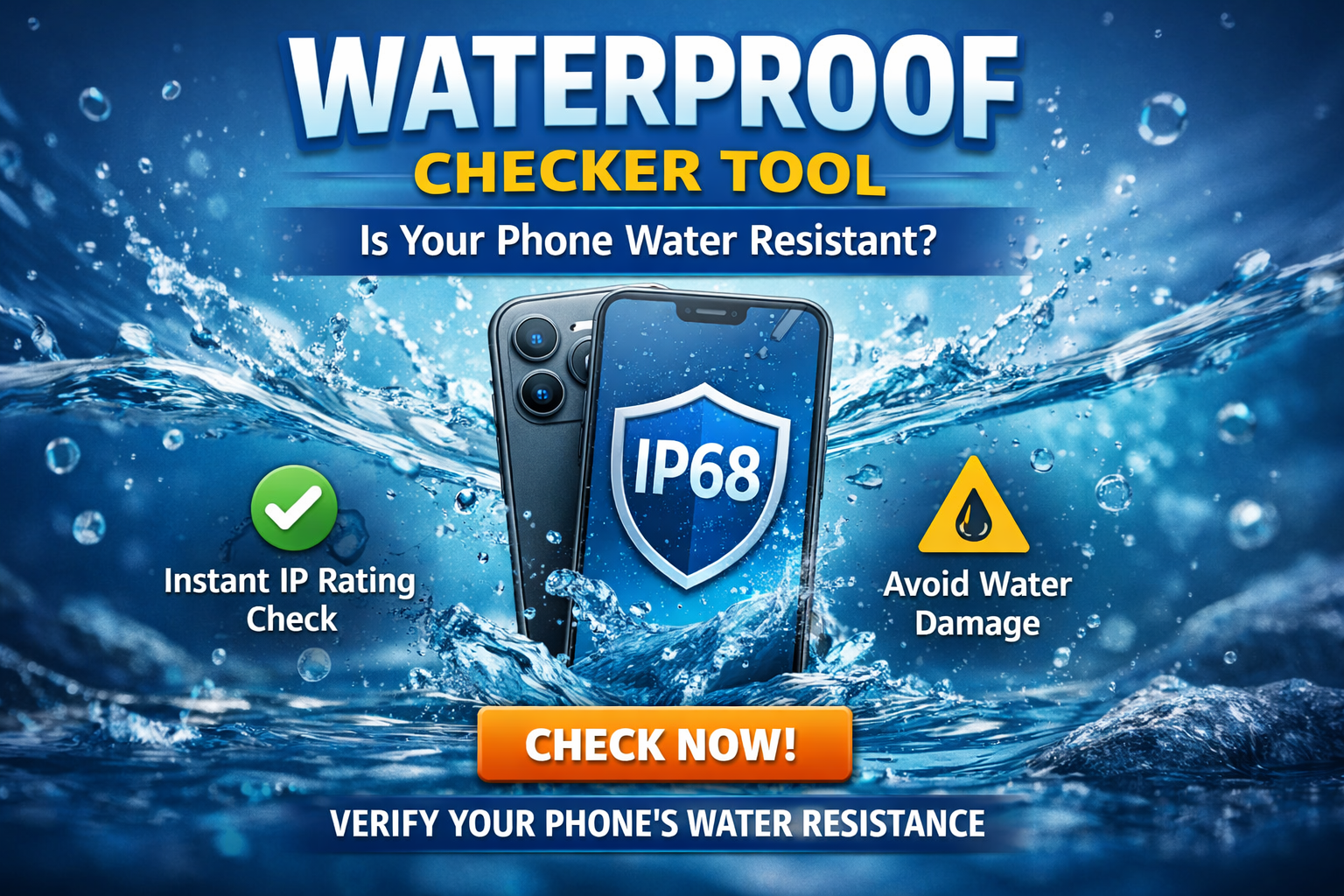 Read more about the article Waterproof Checker Tool for Mobile – Instantly Check Your Phone’s Water Resistance