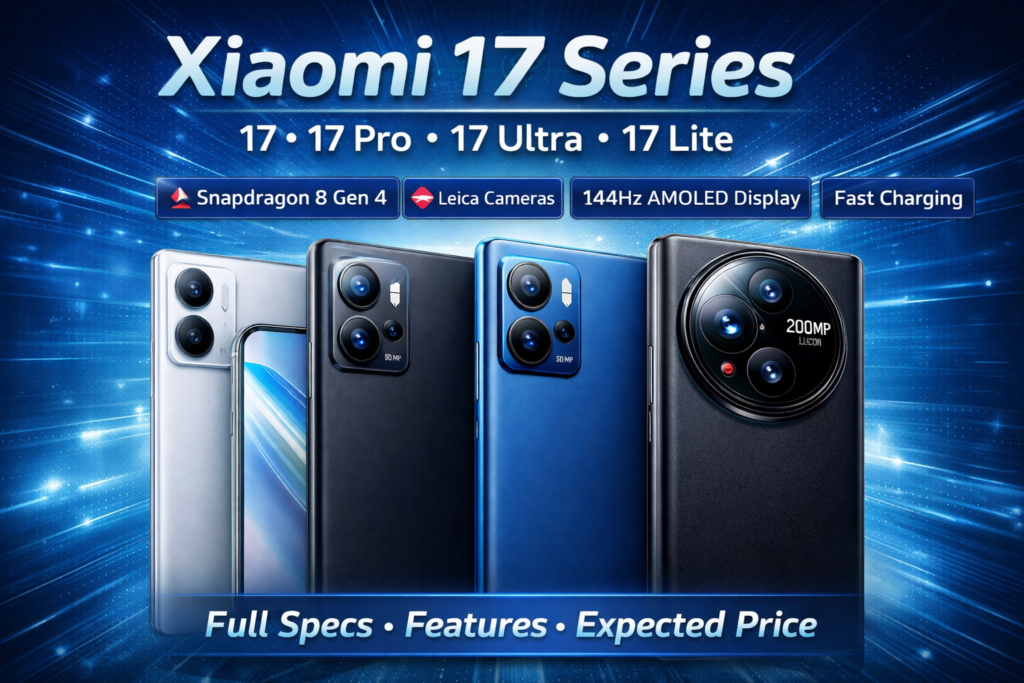 Xiaomi 17 Series — Xiaomi 17, 17 Pro, 17 Ultra & 17 Lite Full Specifications, Features & Expected Price 2 Xiaomi 17 Series — Xiaomi 17, 17 Pro, 17 Ultra & 17 Lite Full Specifications, Features & Expected Price | whatmobile pk