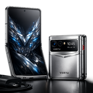 Vertu Quantum Flip Cyber Silver | whatmobile pk