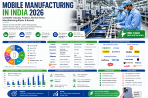 Read more about the article Smartphone Manufacturing in India – Market Share, Factories, Brands & Future (2026)