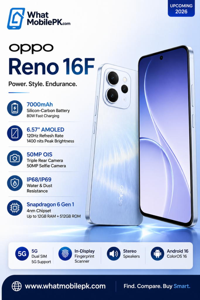 OPPO Reno 16F | whatmobile pk