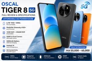 Read more about the article Oscal Tiger 8 5G – Full Review, Specs & Price in Pakistan (2025)