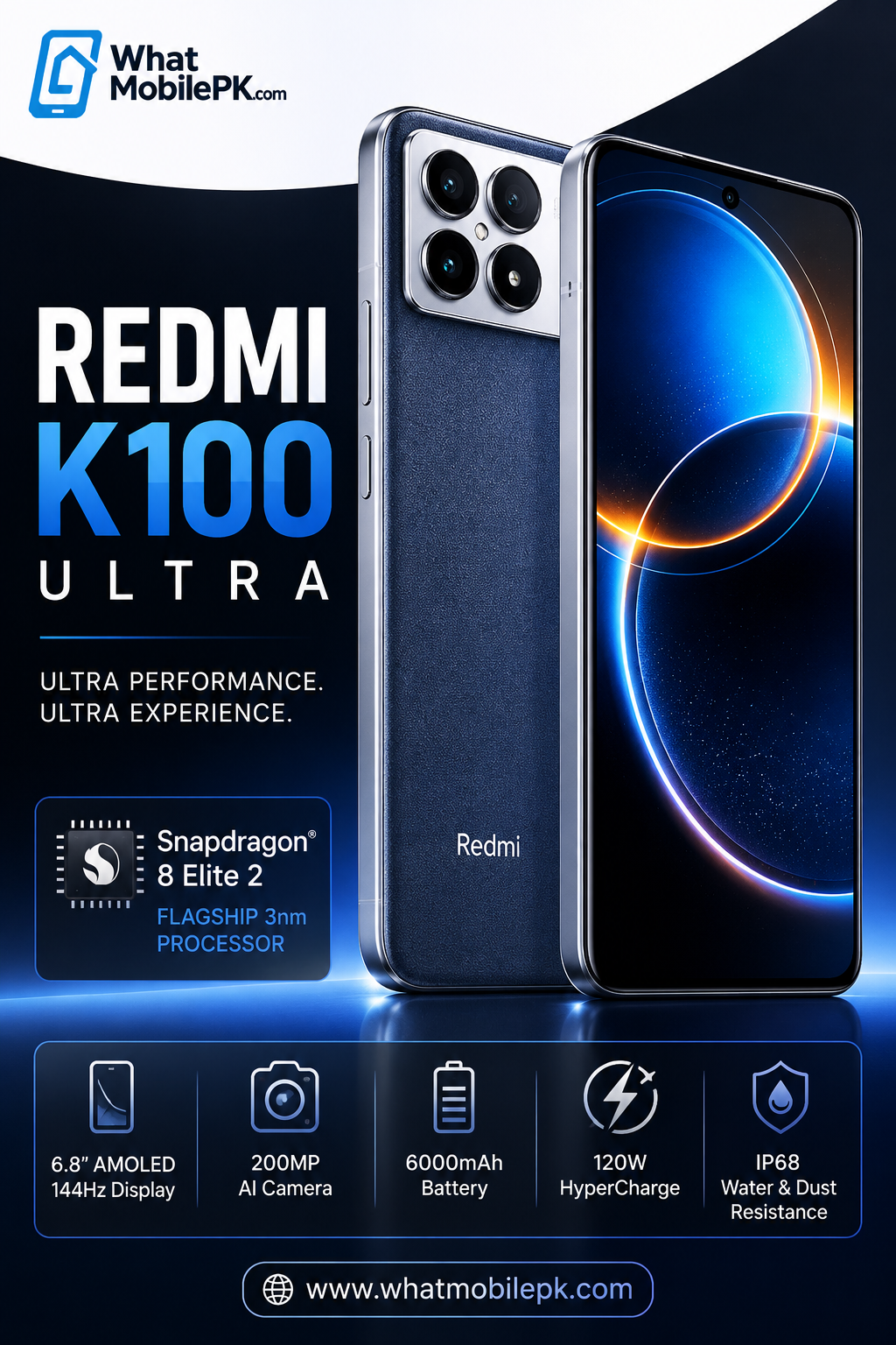 You are currently viewing Redmi K100 Ultra Price in Pakistan – Full Specifications, Features, Camera, Battery & Performance Review