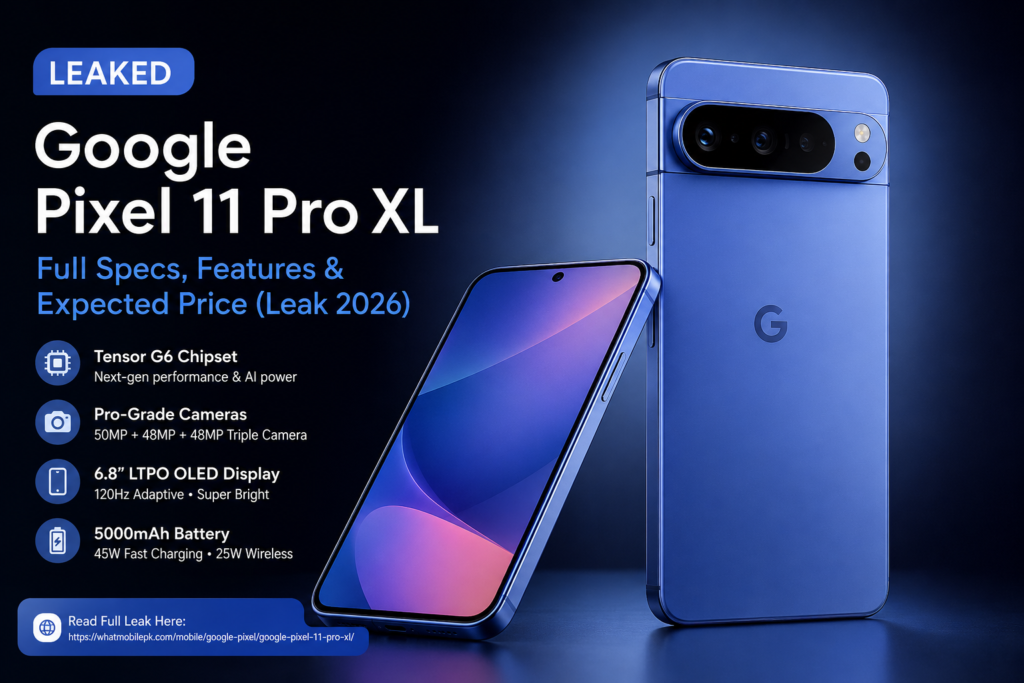 Google Pixel 11 Pro XL Leaks Reveal Massive AI Upgrades, Tensor G6 & Premium Cameras | whatmobile pk