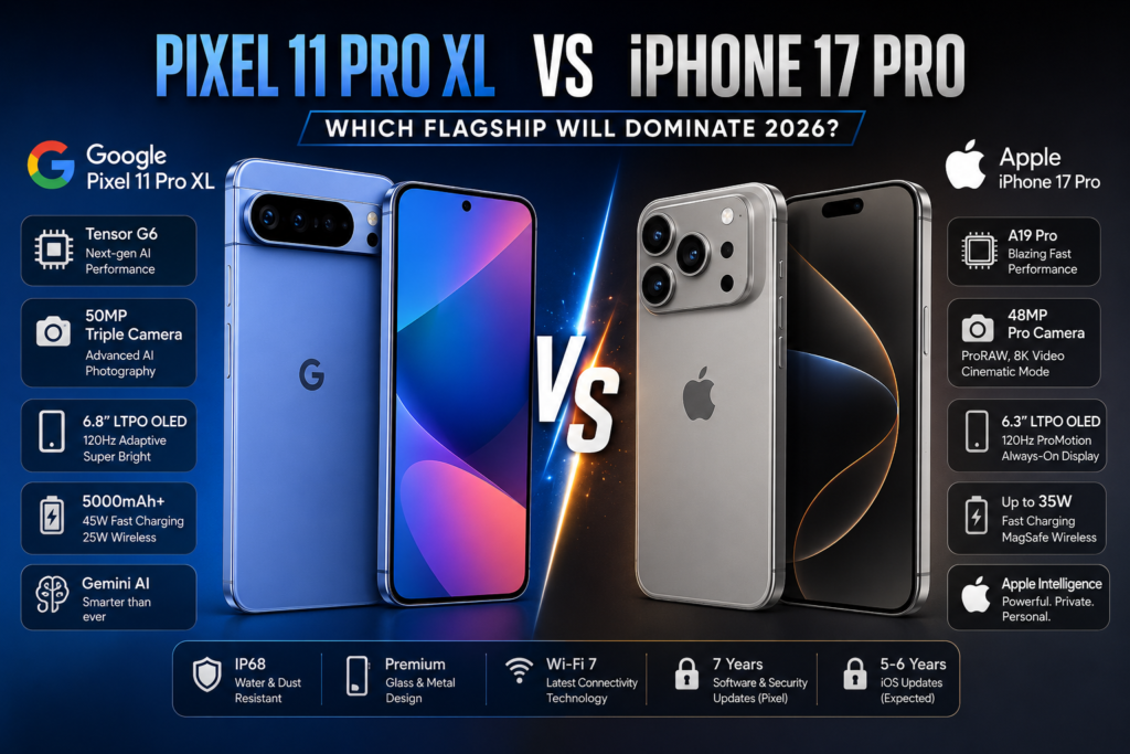 Google Pixel 11 Pro XL vs iPhone 17 Pro — Which Flagship Will Dominate 2026? | whatmobile pk