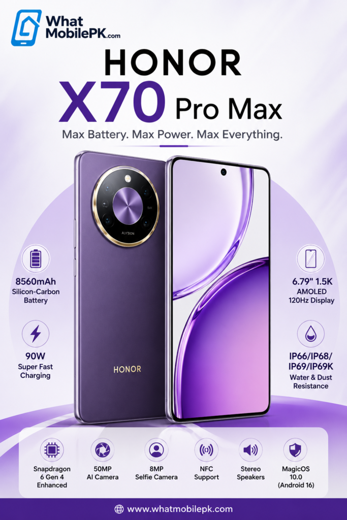 Honor X70 Pro Max | whatmobile pk