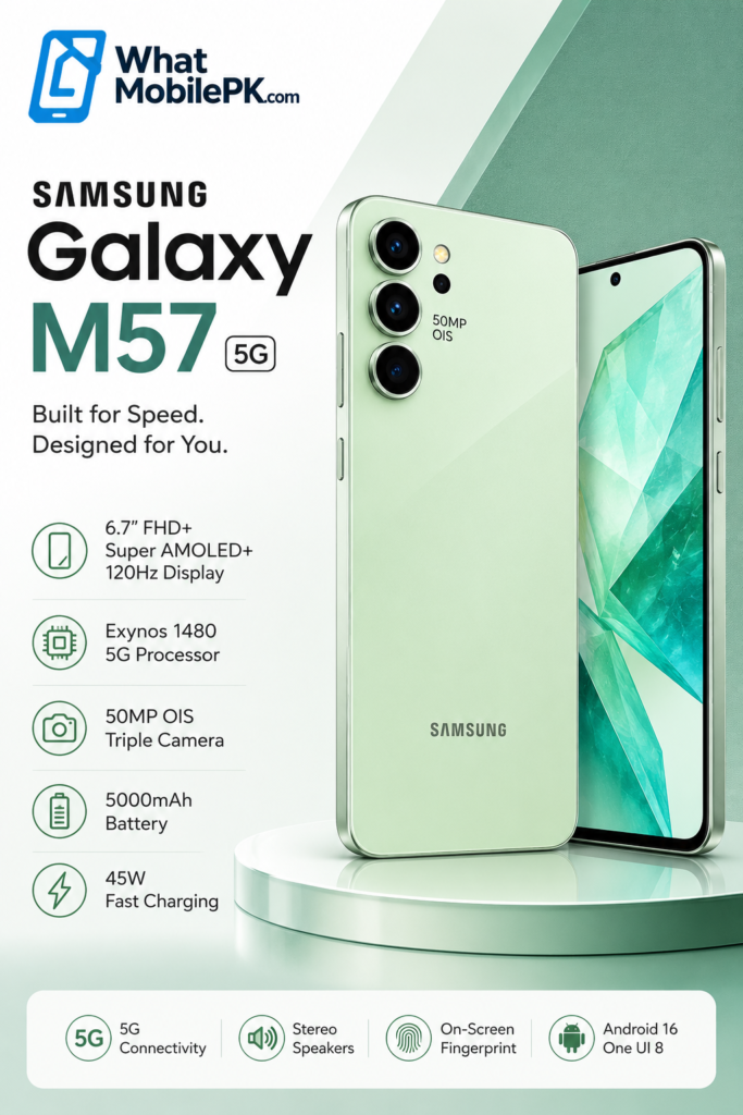 Samsung Galaxy M57 | whatmobile pk