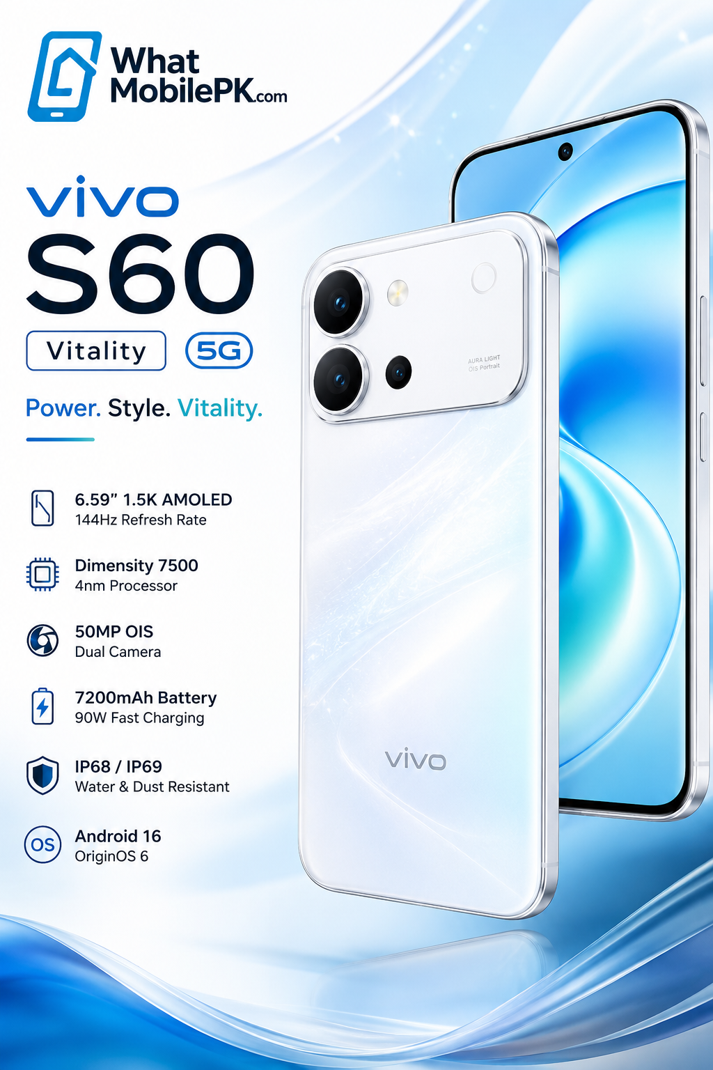 You are currently viewing Vivo S60 Vitality 5G Review: 7200mAh Battery, 144Hz AMOLED & Dimensity 7500 Power