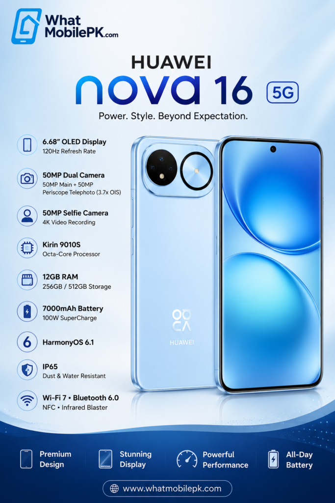 Huawei nova 16 | whatmobile pk