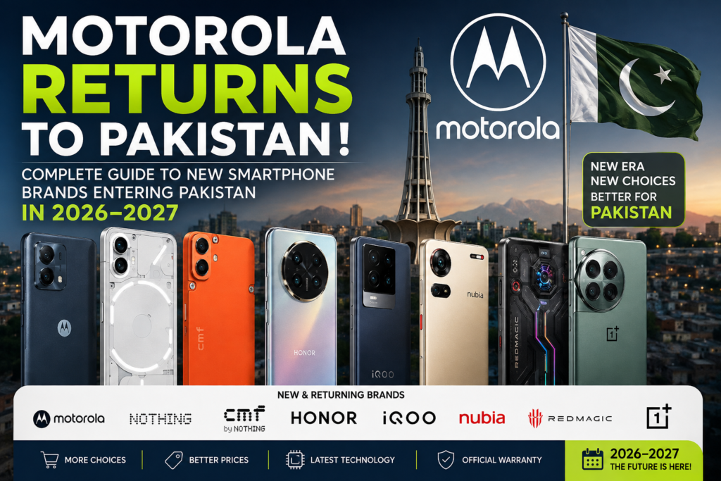 Motorola Returns to Pakistan: New Smartphone Brands Entering Pakistan in 2026–2027 | whatmobile pk